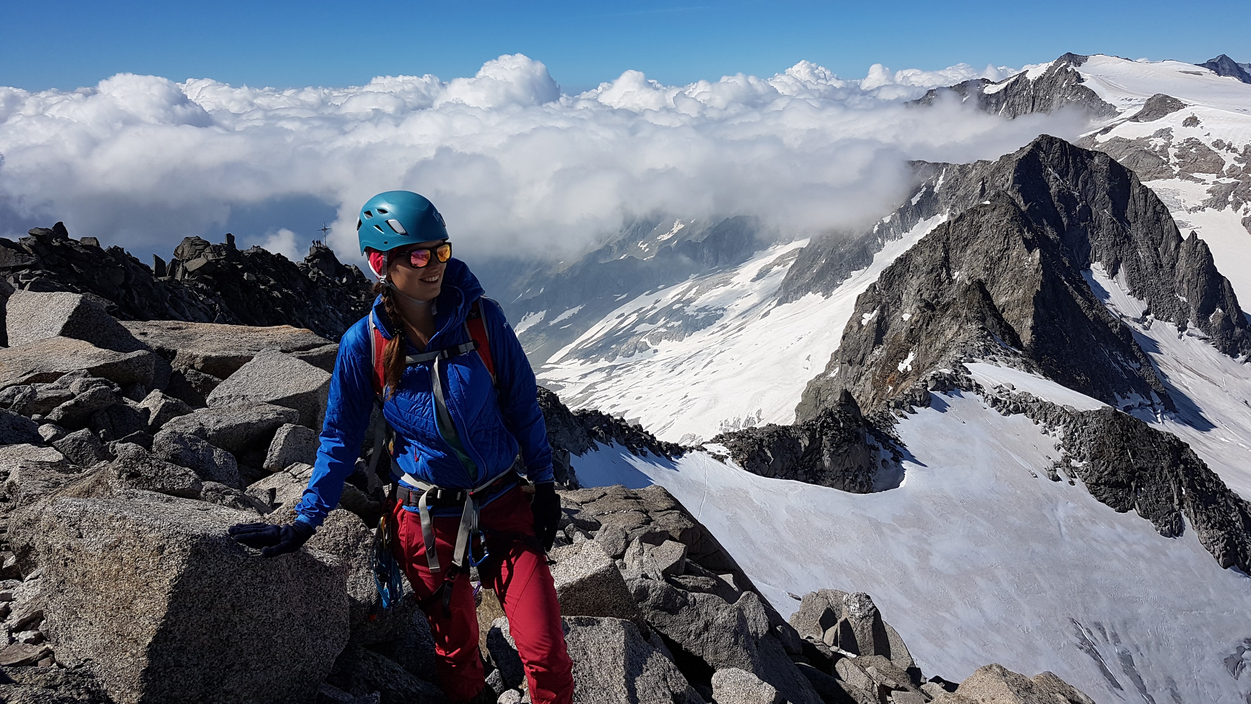 Andrea Hochmuth auf dem Hohen Löffler