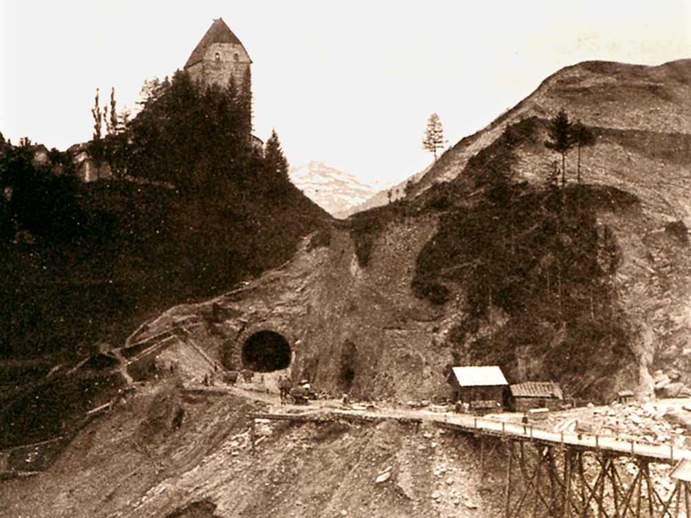 Construction of the railway to Brenner