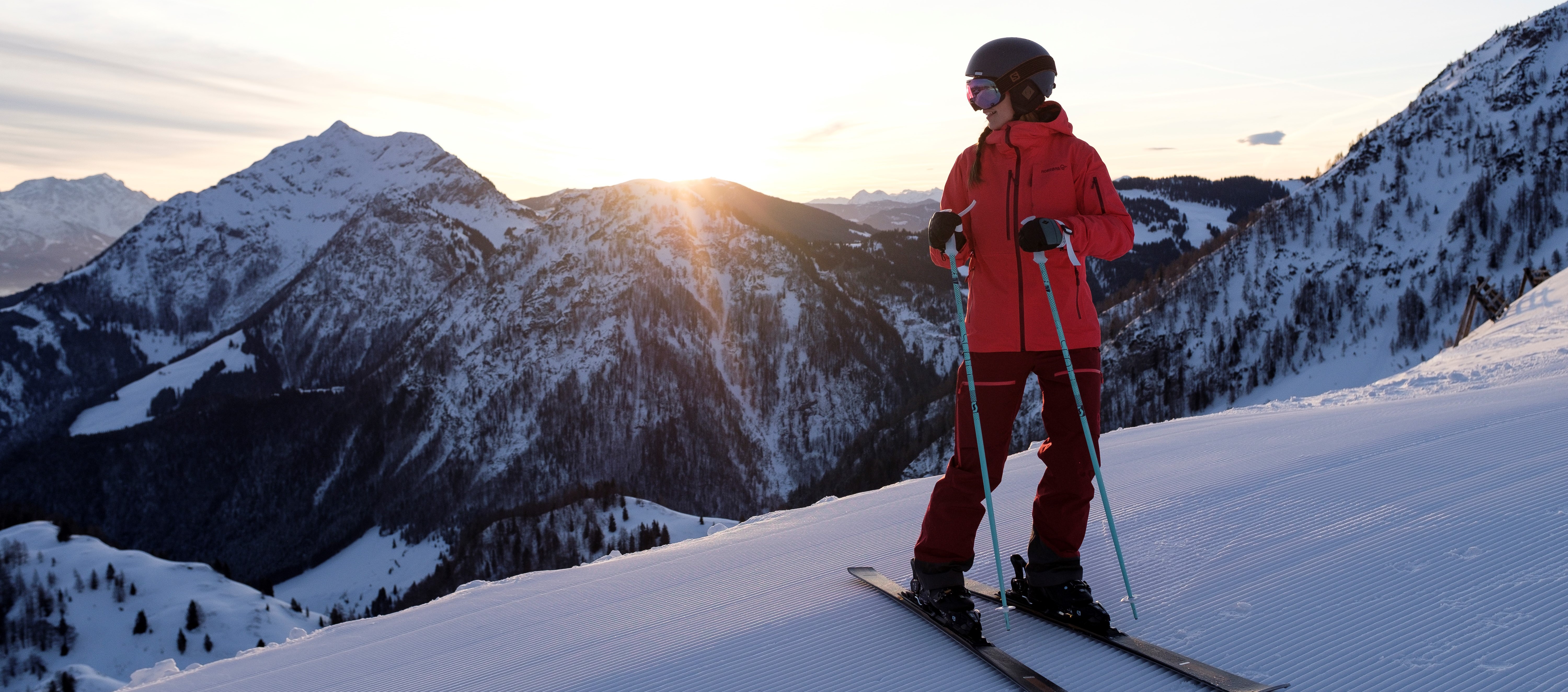 Andrea Hochmuth beim Skifahren