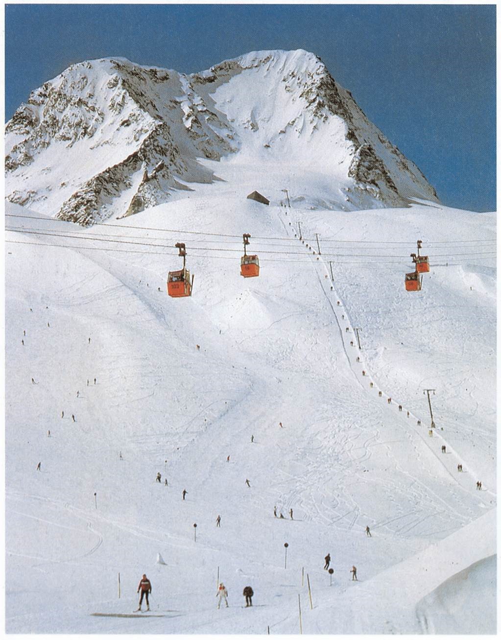 Foto vom Skifahren in den 80ern