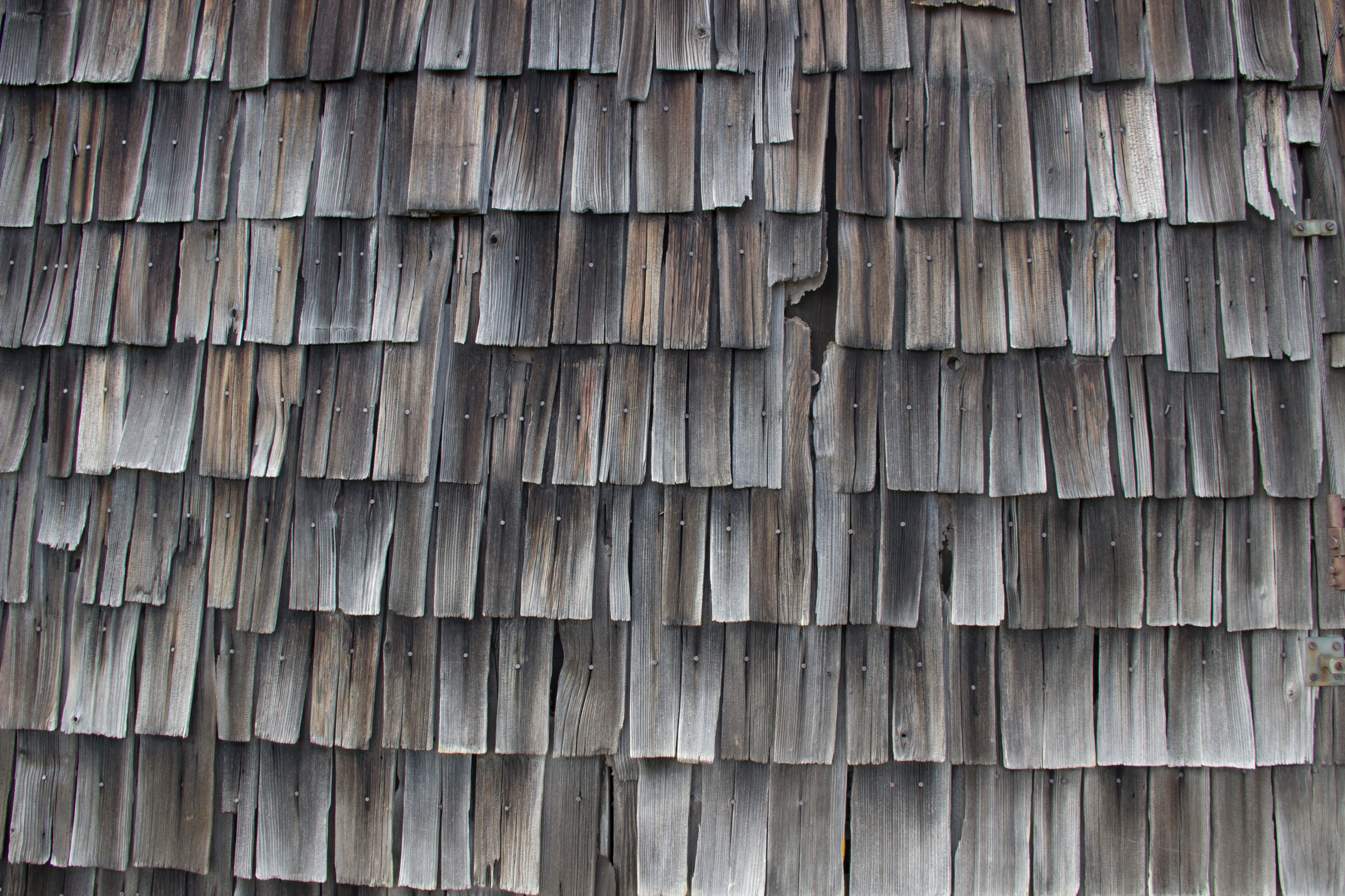 Old wooden shingles