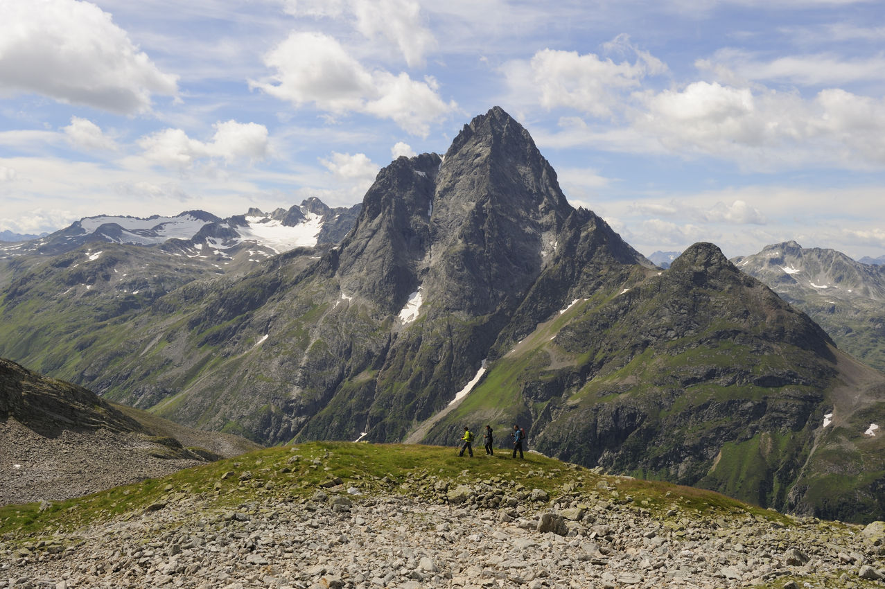 landscape with high mountains